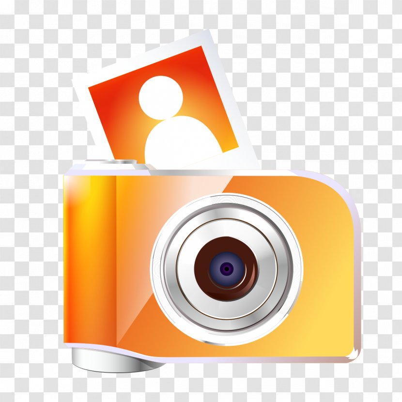 Camera Orange - Yellow - Orange-red Transparent PNG