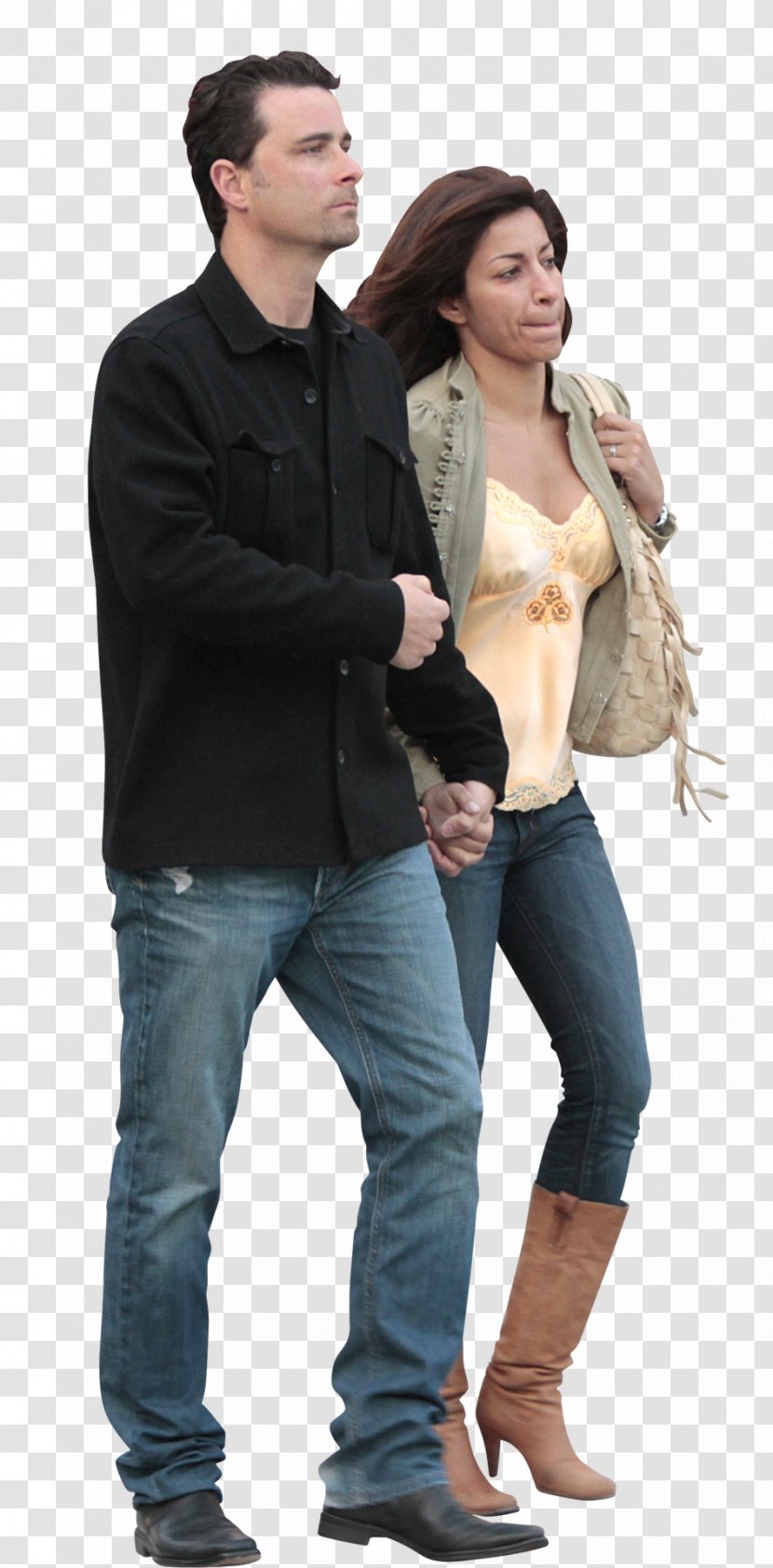 Holding Hands Walking Jogging Woman - Tree - Couple Transparent PNG