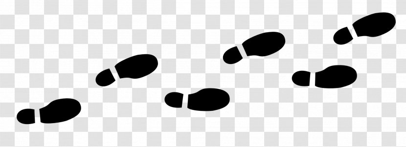 Footprint Clip Art - Black - Foot Print Transparent PNG