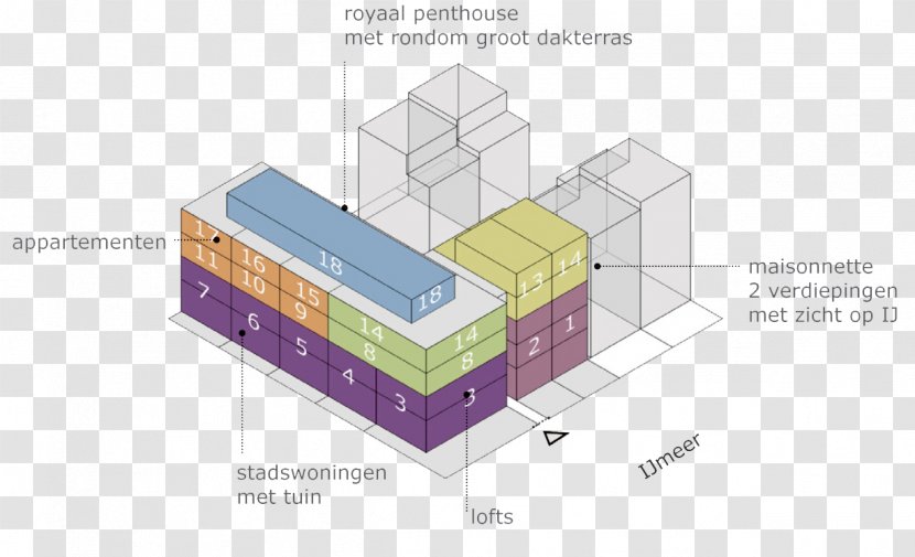 Zeeburgereiland Architecture Blok 21 - Zee Transparent PNG