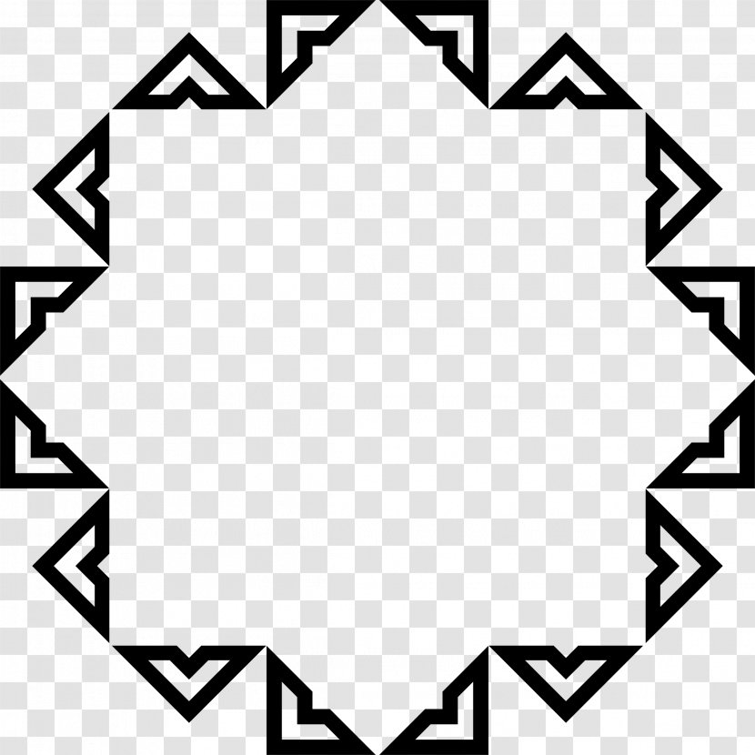 Drawing - Black And White - GEOMETRY Transparent PNG