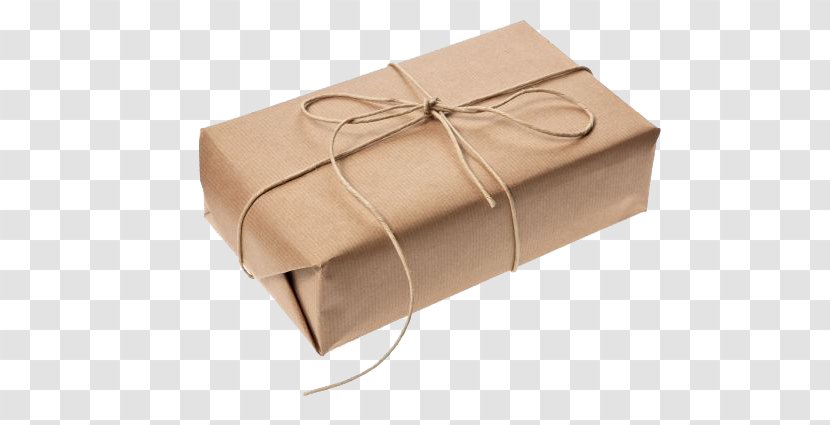 Kraft Paper Gift Wrapping Packaging And Labeling Box - Recycling Transparent PNG