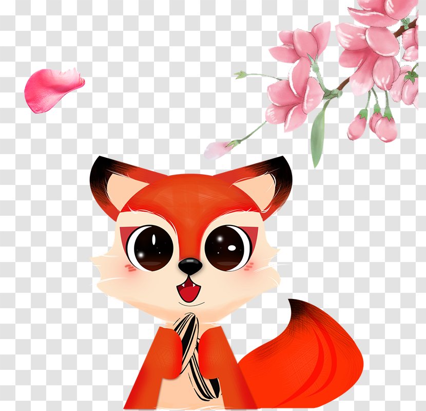 Diego De La Vega Animation Illustration - Flower - The Fox Under Flowers Transparent PNG