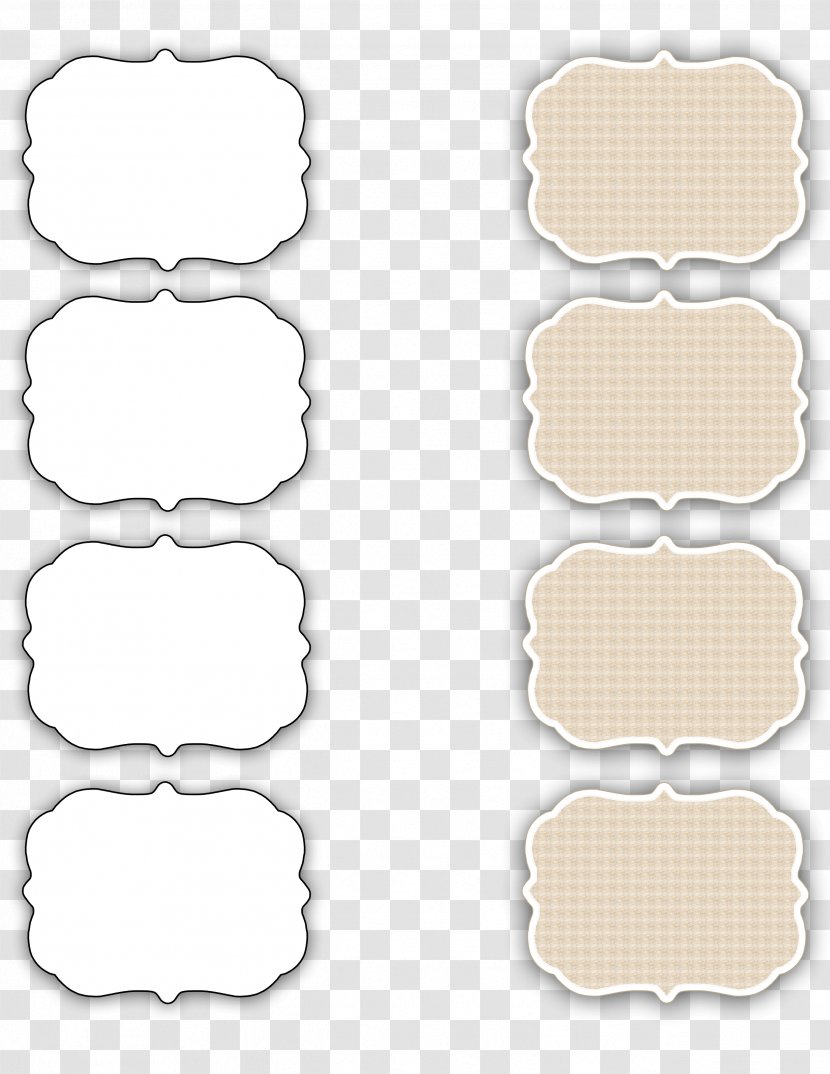 Rectangle Square Area - White - Tags Transparent PNG