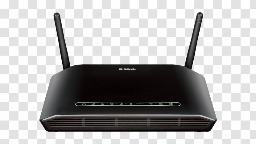 DSL Modem D-Link ADSL2 + Modem/router, 802.11 B/g/n, 300Mpbs, 4xRJ45, 1xWAN, ... Wireless Router Digital Subscriber Line - Ieee 80211n2009 Transparent PNG