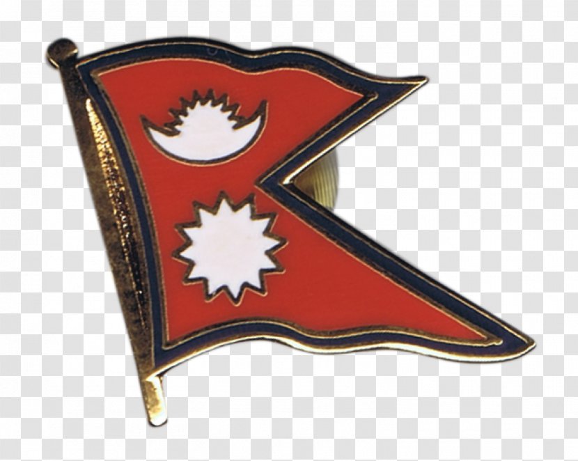 Flag Of Nepal Lapel Pin National - India - Usa Transparent PNG