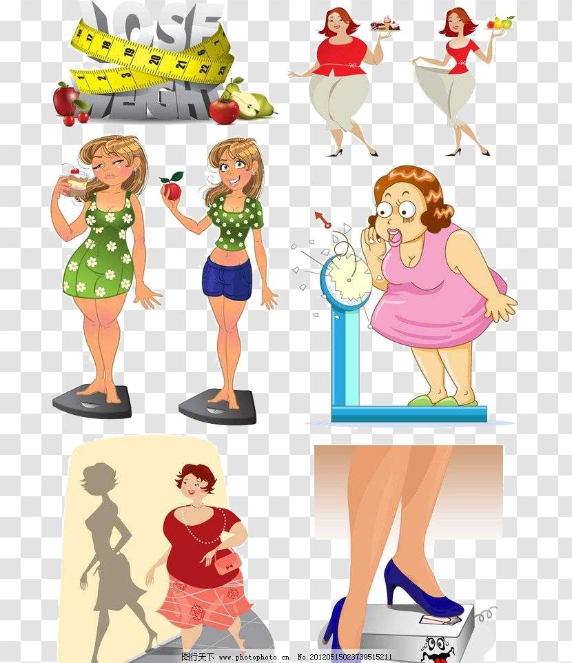 Fat Obesity Weight Loss Clip Art - Footwear - Thin And People Transparent PNG