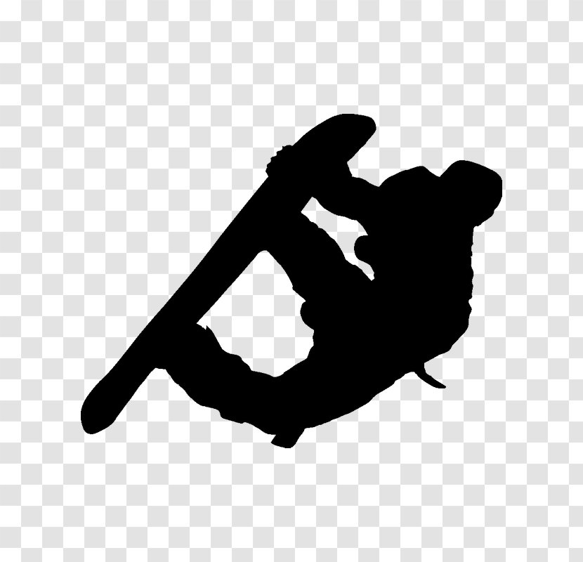 Silhouette Snowboarding Sport Decal Transparent PNG