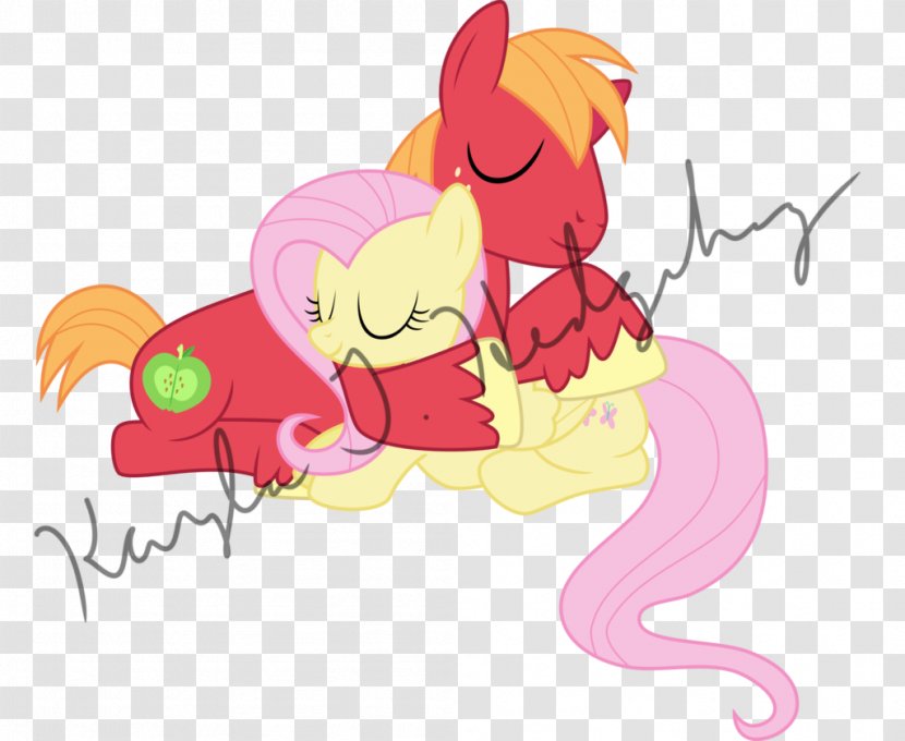 Fluttershy Pony Pinkie Pie Applejack McDonald's Big Mac - Heart Transparent PNG