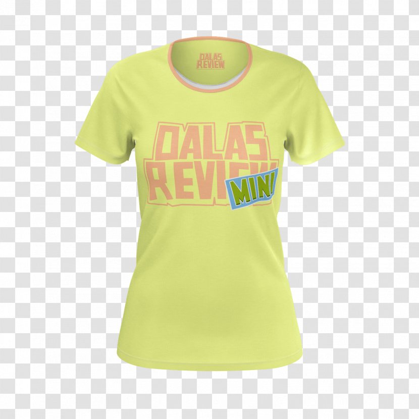 T-shirt Sleeve Neck Font - Yellow - For Girls Transparent PNG