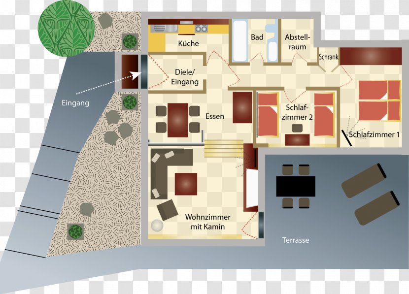 Floor Plan Summer House Architecture Lake - Real Estate Transparent PNG