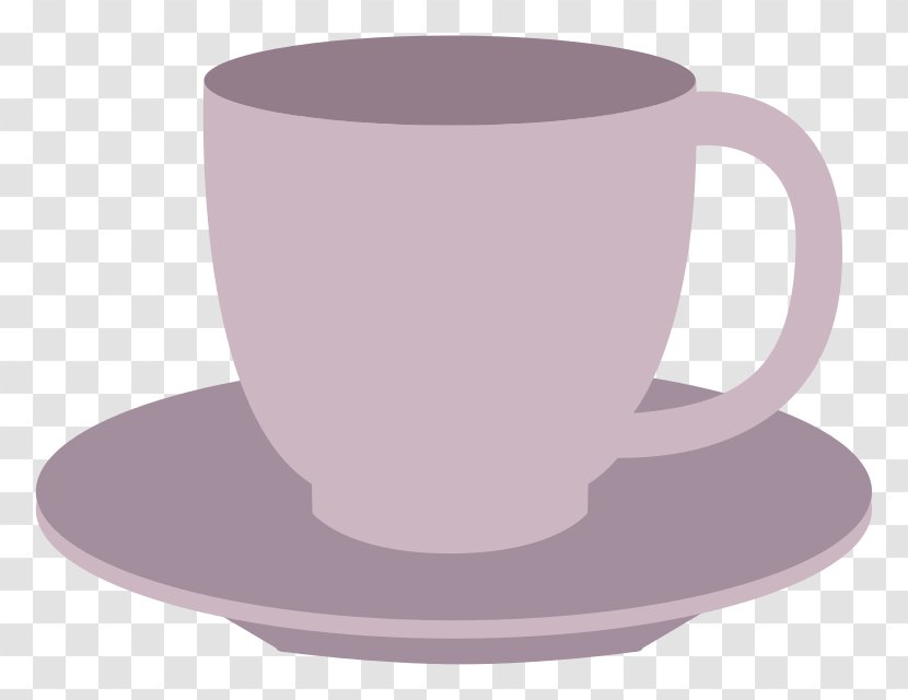 Coffee Cup Saucer Teacup Glass - Material Transparent PNG