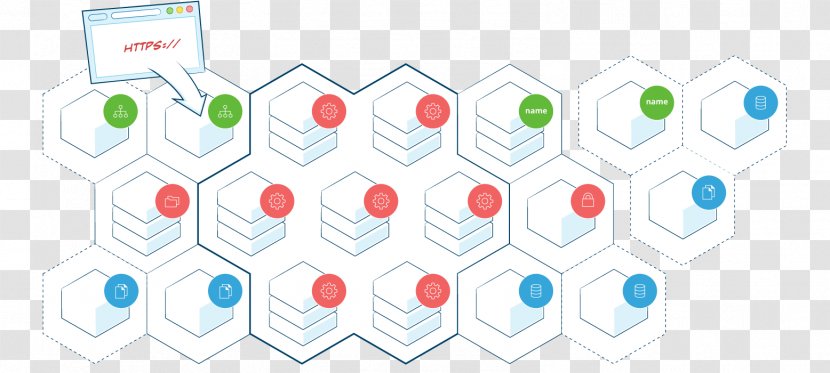 Line Technology Point - Organization Transparent PNG