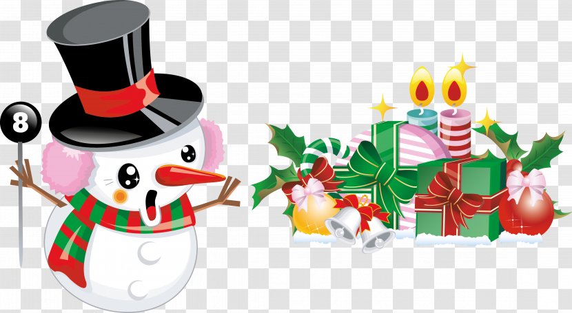 Christmas Tree Santa Claus Snowman - Drawing - New Years Day Transparent PNG