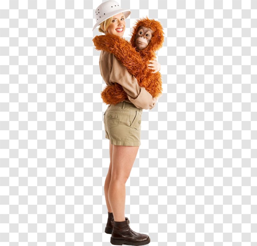 Orangutan Costume Party Puppet Halloween - Hand Transparent PNG