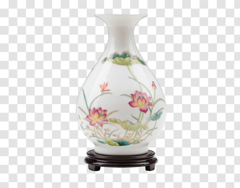 Jingdezhen Vase Ceramic Porcelain - Work Of Art - Classic White Transparent PNG