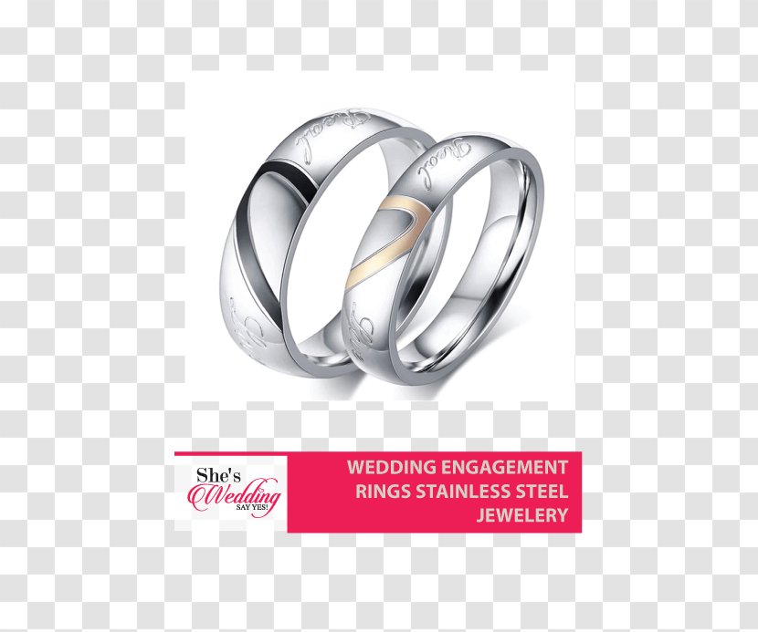 Wedding Ring Pre-engagement Cubic Zirconia - Brand - Metal Transparent PNG