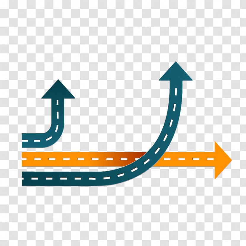 Icon - Infographic - Business Road Arrow Transparent PNG
