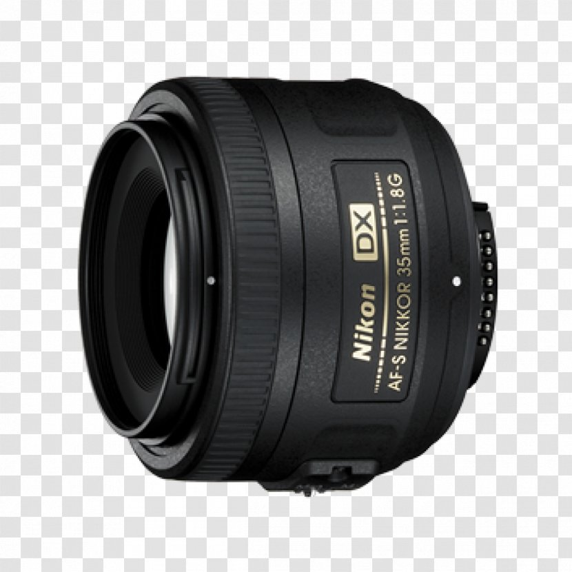 Nikon AF-S DX Nikkor 35mm F/1.8G Format Camera Lens Digital SLR - Accessory Transparent PNG