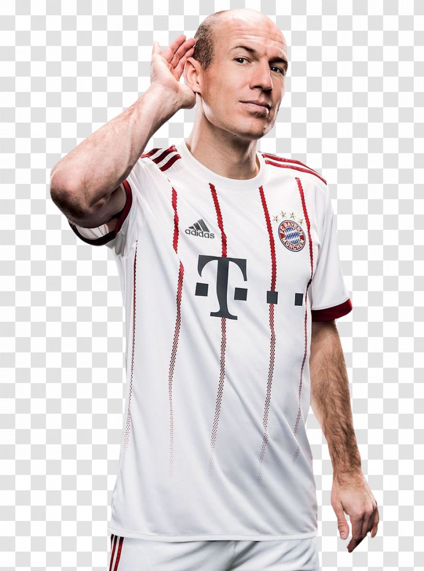 Arjen Robben FIFA 18 Jersey T-shirt UEFA Team Of The Year - Muscle Transparent PNG