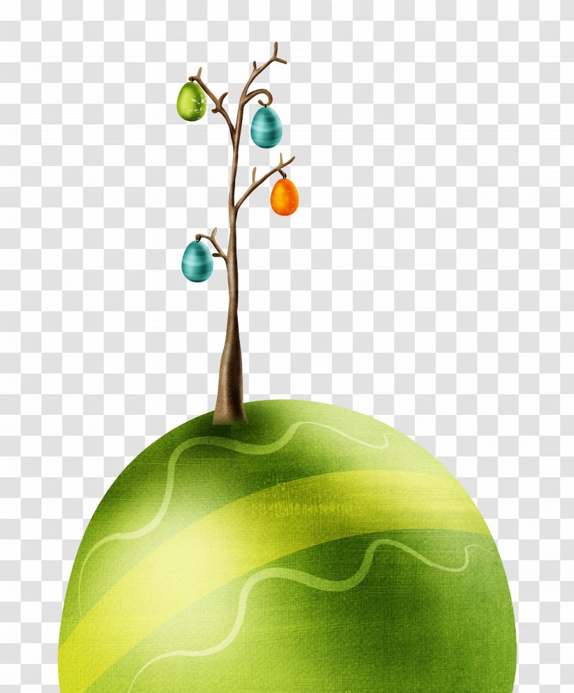 Easter Egg Wallpaper - Book Illustration - Eggs On The Tree Transparent PNG