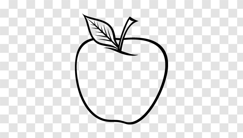 Coloring Book Drawing Apple Food - Heart Transparent PNG