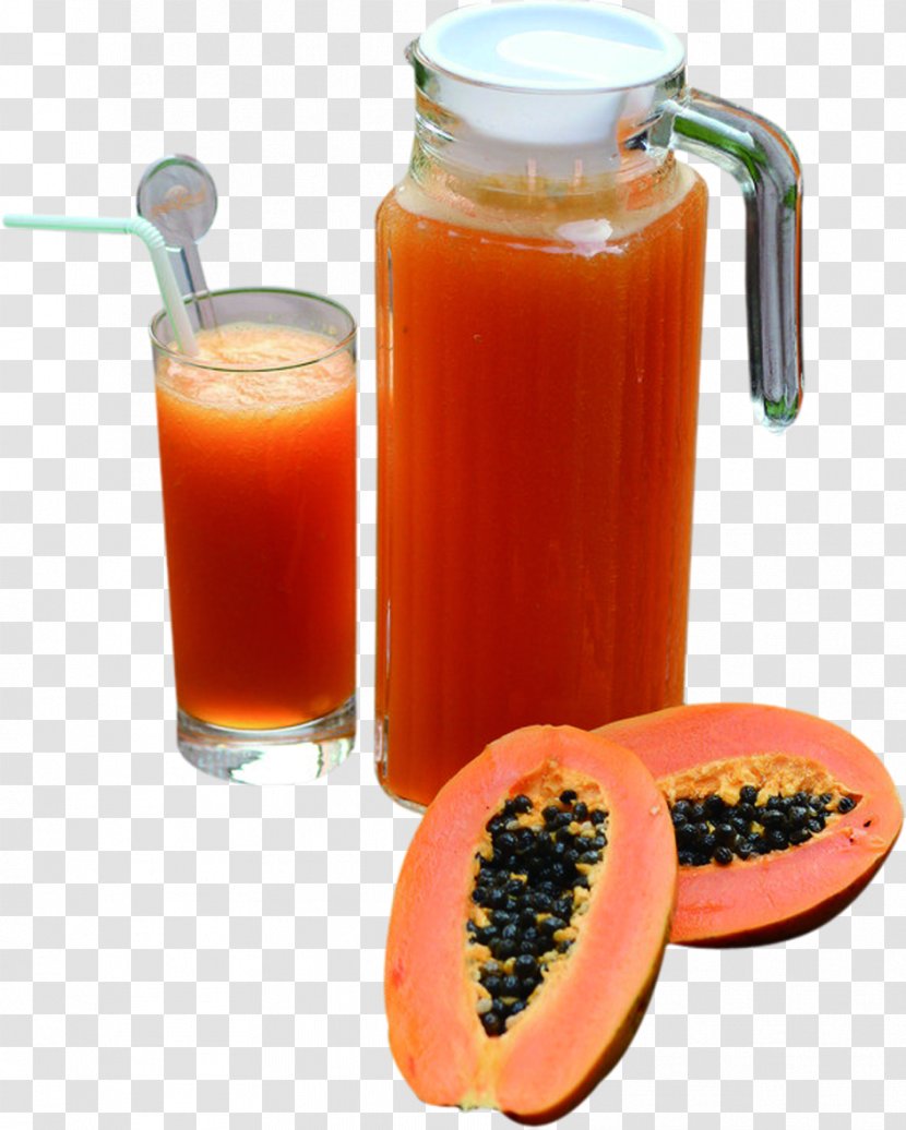 Juice Orange Drink Milkshake Health Shake - Papaya Transparent PNG