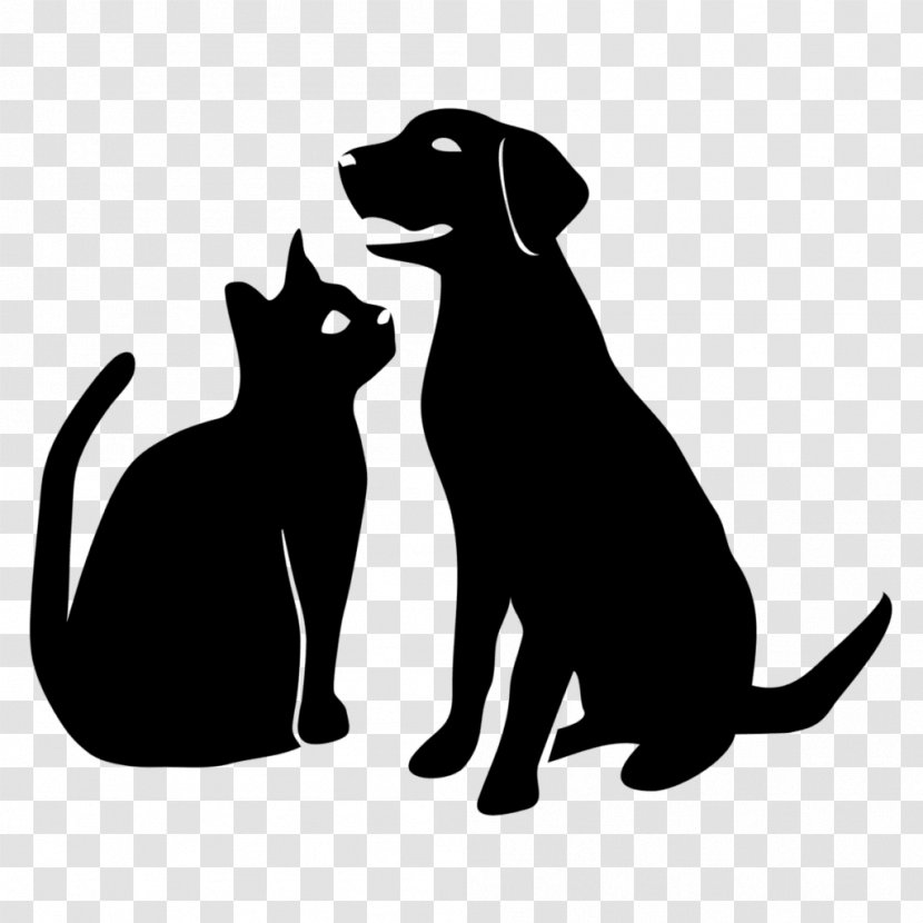 Dog And Cat - Blackandwhite - Paw Transparent PNG