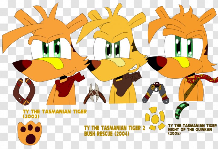 Ty The Tasmanian Tiger 2: Bush Rescue 3: Night Of Quinkan Thylacine - Fiction Transparent PNG