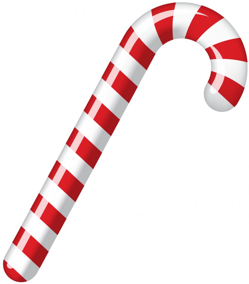 Candy Cane Christmas Clip Art - Red Transparent PNG