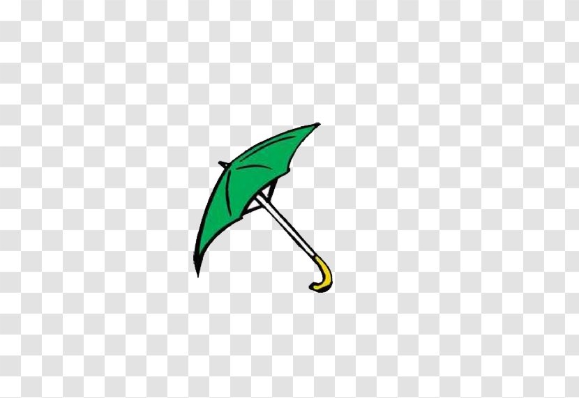 Umbrella Green Leaf Cartoon Transparent PNG
