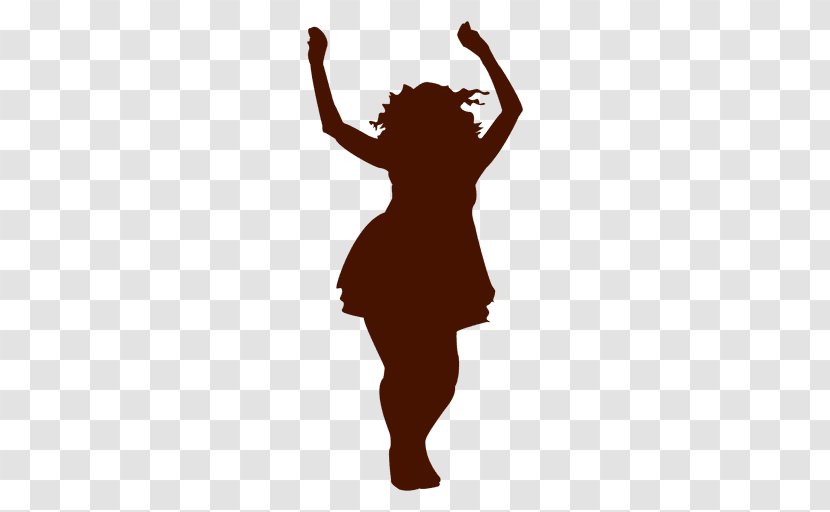 Silhouette Child Female Dance - Finger Transparent PNG