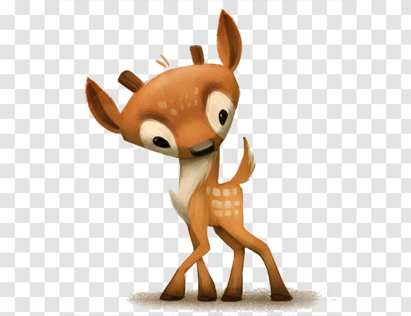Model Sheet Character Cartoon Illustration - Deer - 3d Cute Giraffe Transparent PNG