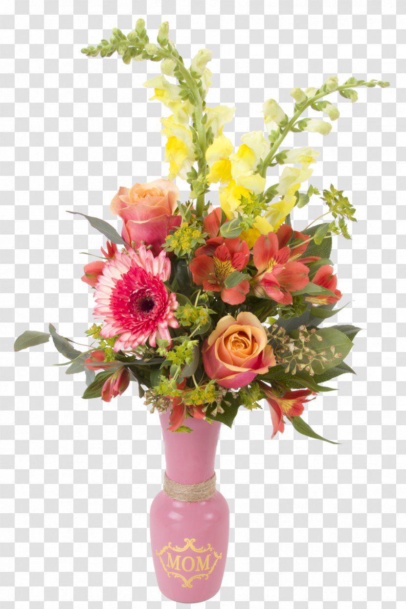 Garden Roses Floral Design Cut Flowers Vase Flower Bouquet - Artificial - Teacher's Day Transparent PNG