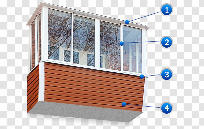 Balcony Facade Siding Остекление балконов и лоджий Loggia Transparent PNG