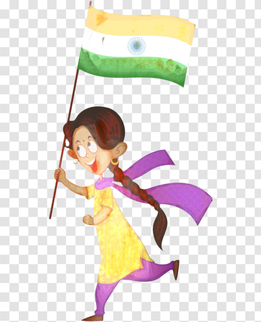 India Independence Day Indian Flag - Silhouette - Cartoon Art Transparent PNG