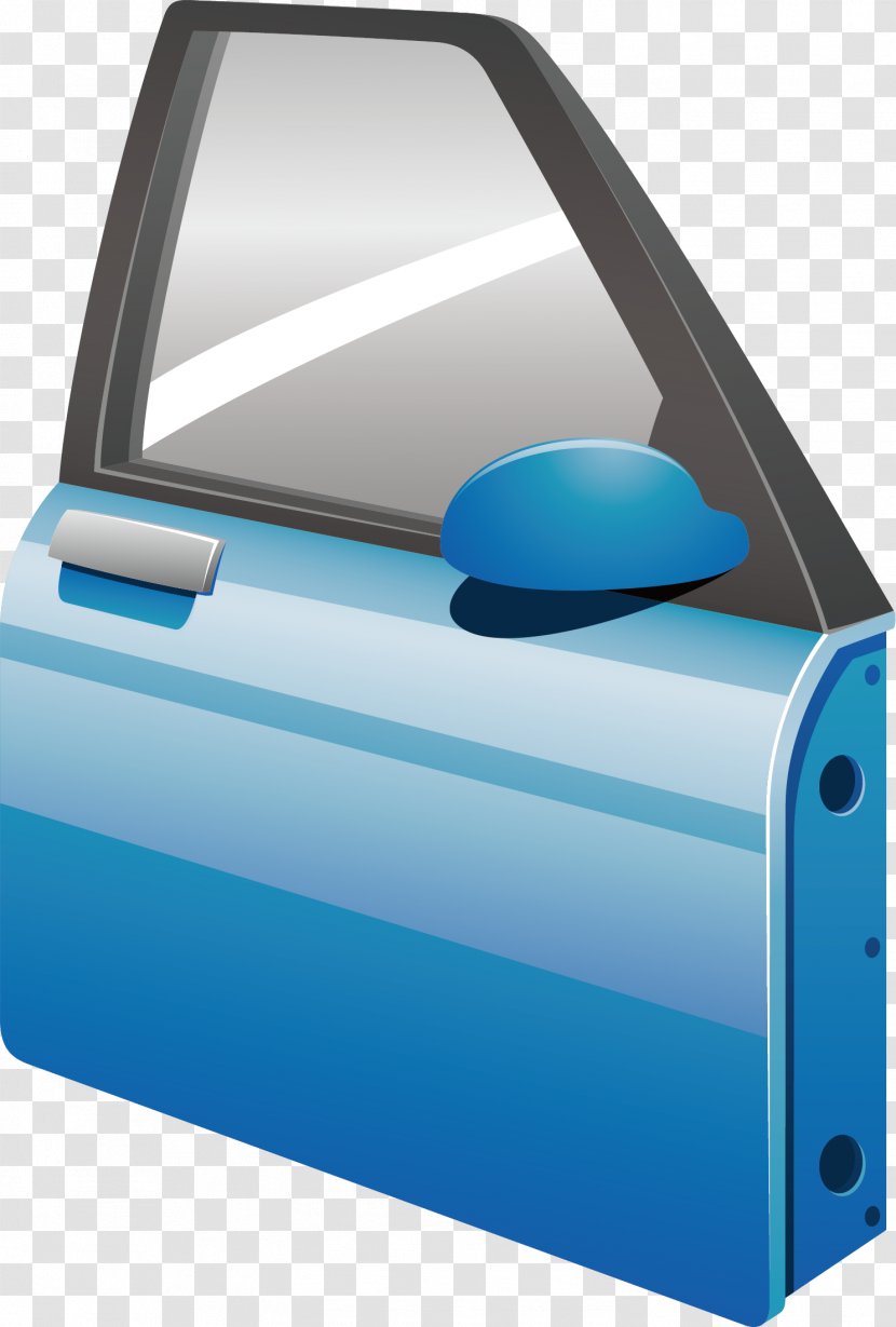 Car Door Automotive Design - Blue Transparent PNG