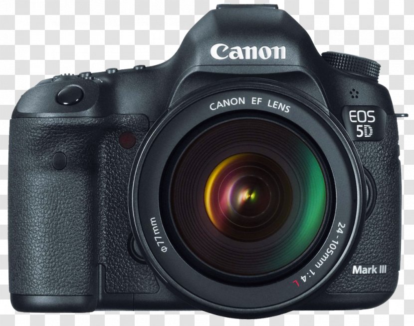 Canon EOS 5D Mark III IV Digital SLR Camera - Lens Transparent PNG