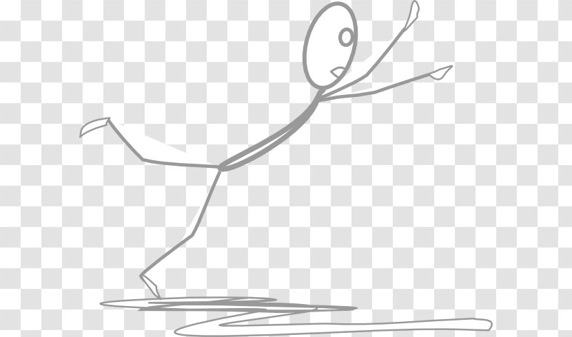 Stick Figure Clip Art - Cartoon - Falling-man Transparent PNG