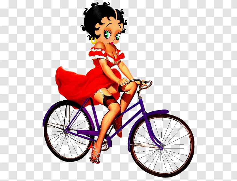 Betty Boop DeviantArt Diastereomer Bicycle - Art - Ride On A Transparent PNG
