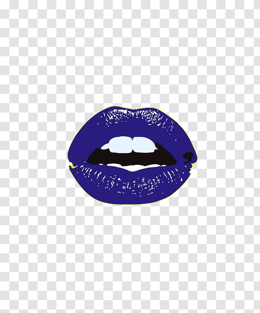 Lip Liner Cosmetics Hairstyle - Electric Blue - Lips Transparent PNG