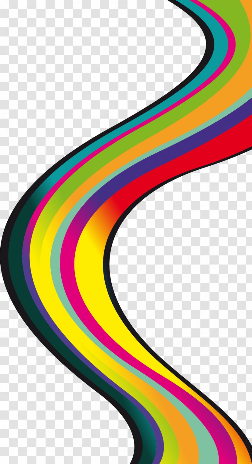 Colorful Ribbon Pattern - Vecteur - Symmetry Transparent PNG