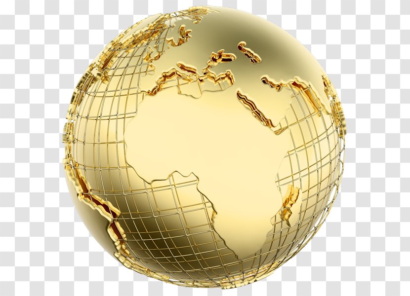 Globe Earth Stock Photography Gold World - Earth/flight/train Transparent PNG