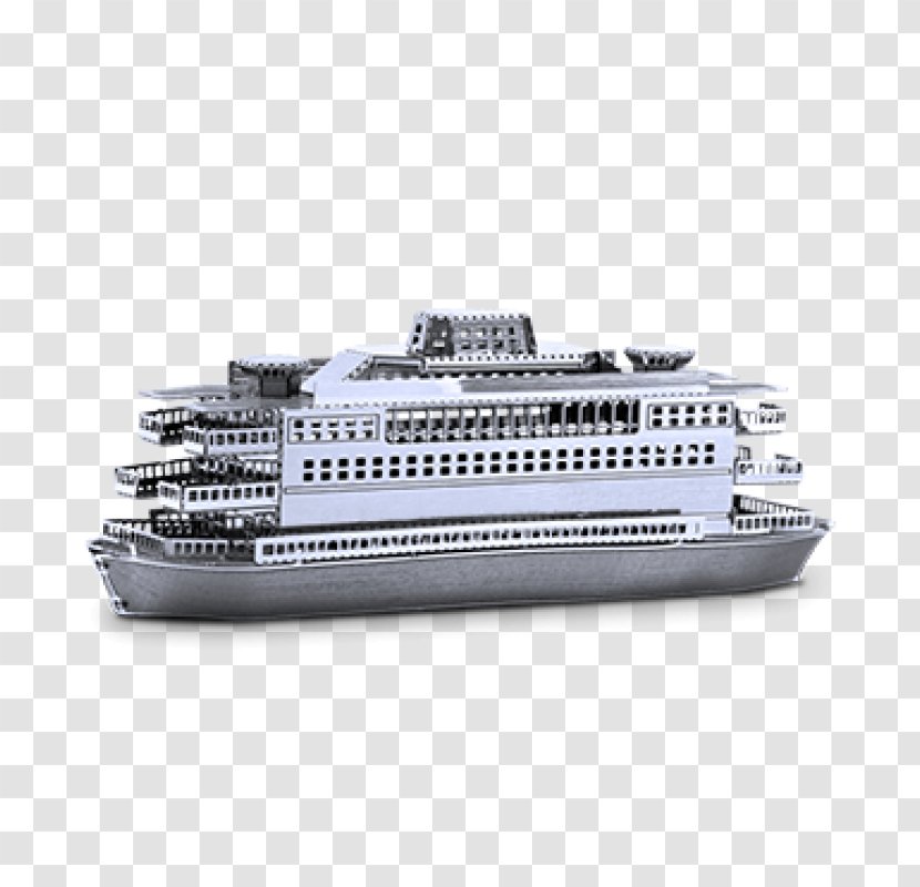Ferry Metal Ship Laser Cutting Plastic Model - Commuter Transparent PNG