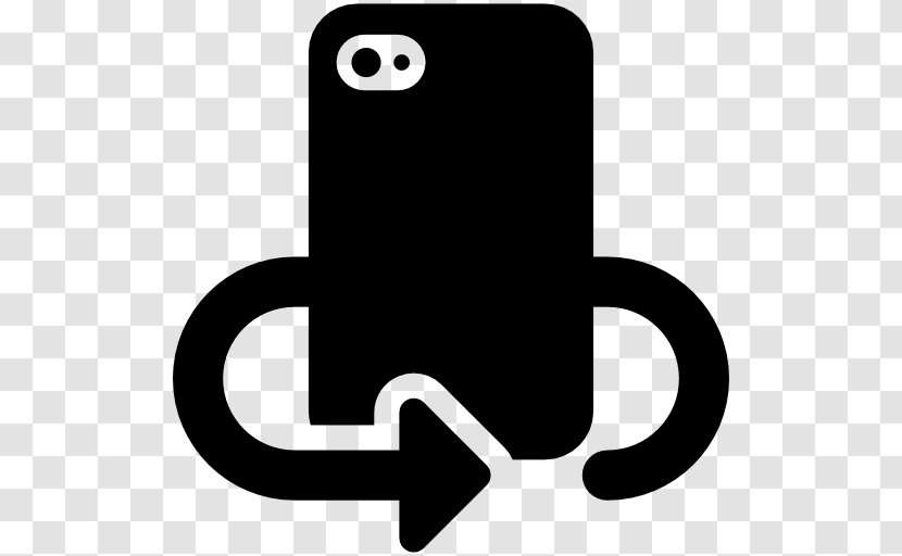 Selfie Mobile Phones Symbol - Black Transparent PNG