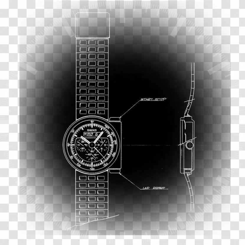 Apple Watch Seiko Wear OS - Monochrome Photography Transparent PNG