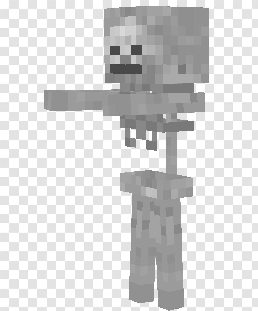 Minecraft Human Skeleton Bone Herobrine - Watercolor Transparent PNG