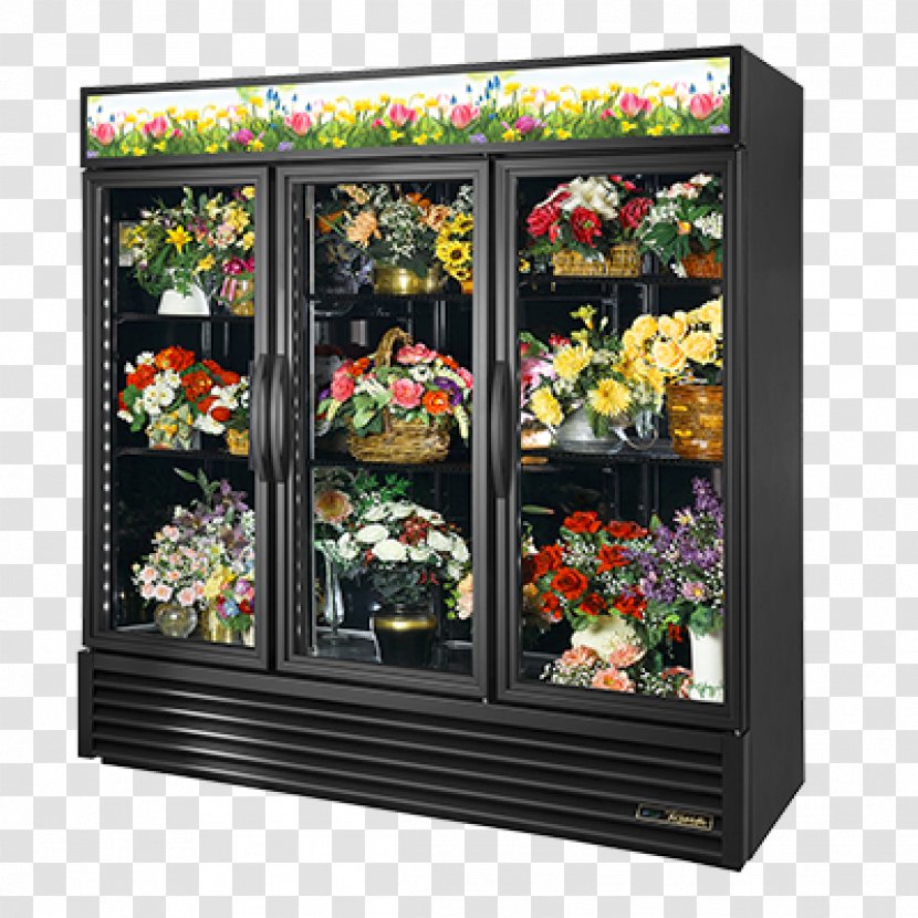 Refrigerator Merchandising Flower Glass - Freezers Transparent PNG