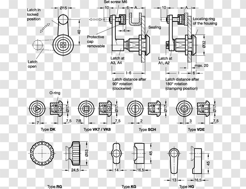 Latch Mechanism Lock Rotation Elesa Ganter China Co.,Ltd. Transparent PNG