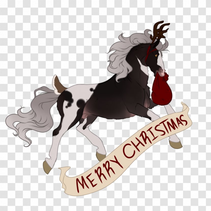 Stallion Christmas Mustang YouTube Halter - Rummy Transparent PNG
